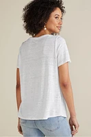 Aubrey Linen Slub Tee