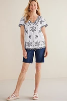 Teres Embroidered Tee