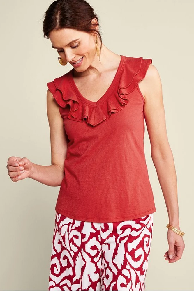 Marybeth Ruffle Tank