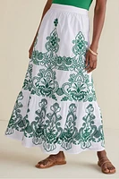 Ramona Embroidered Maxi Skirt