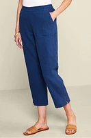 Khulani Straight Leg Gauze Crop Pants