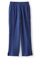 Khulani Straight Leg Gauze Crop Pants