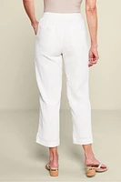 Khulani Straight Leg Gauze Crop Pants