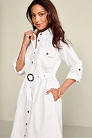 Zelda Linen Blend Shirtdress