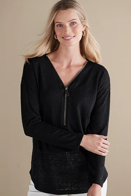 Valentina Zip Sweater