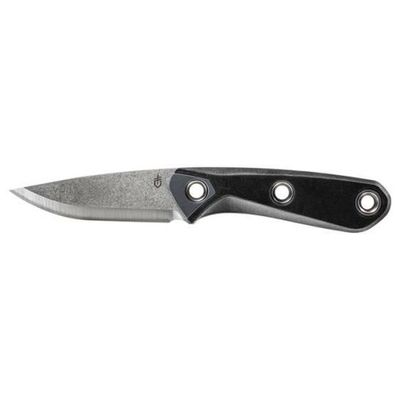 Gerber Principle Fixed Blade Knife Black [3.10" Plain Stonewash] Drop Point 30-001655