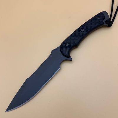 Spartan Knives Horkos Fixed Blade Knife Black Micarta [5.875" Black S30V] Clip Point SB4BKBKNLBK