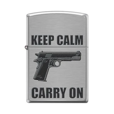 Keep Calm Carry On Zippo