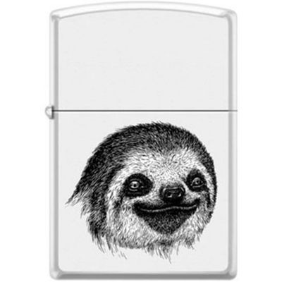 Sloth Face (B/W) Zippo