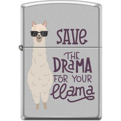 Save The Drama For Your Llama Zippo