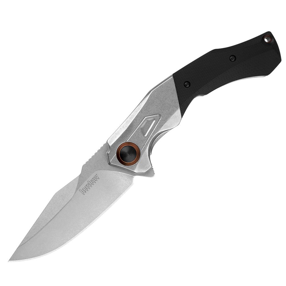 Kershaw Payout Spring Assisted Knife Black G-10 [3.50" Stonewash D2] Clip Point 2075