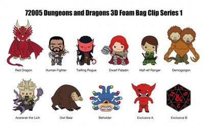 Dungeons & Dragons (Series 1) 3D Foam Bag Clip [1 Random Bag]