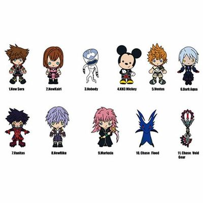 Kingdom Hearts (Series 4) 3D Foam Bag Clip [1 Random Bag]