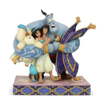 Disney Aladdin Group Hug Statue Jim Shore