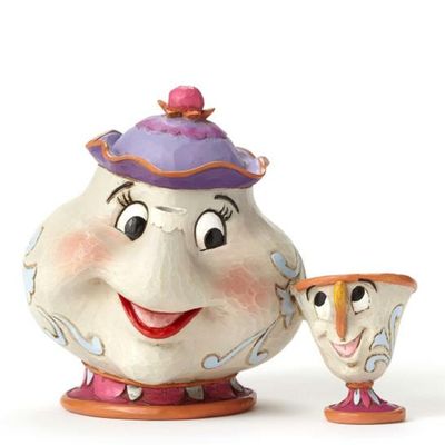 Disney Beauty and the Beast Mrs. Potts & Chip Statue Jim Shore