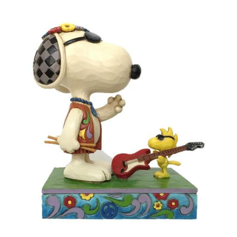 Iconix Peanuts Snoopy & Woodstock Concert Statue Jim Shore