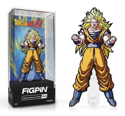 Dragon Ball Z Super Saiyan 3 Goku FiGPiN #222 Enamel Pin