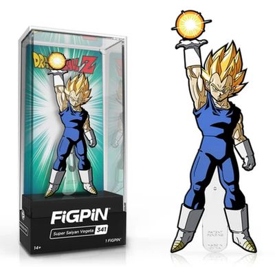 Dragon Ball Z Super Saiyan Vegeta FiGPiN #341 Enamel Pin