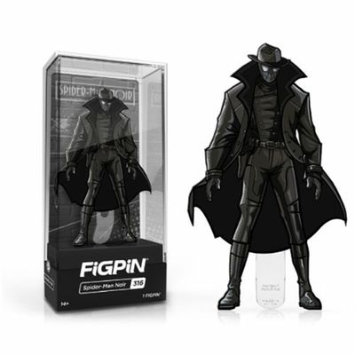 Spiderman: Into The Spider-Verse Spider-Man Noir FiGPiN #316 Enamel Pin