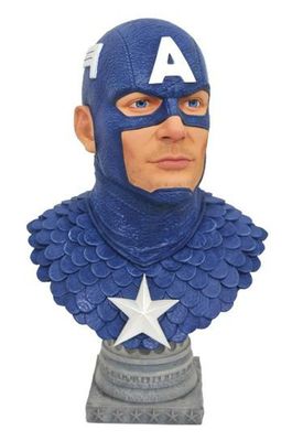 FIGURE MARVEL BUST - CAPTAIN AMERICA LEGENDS IN 3D MARVEL COMIC 1/2 SCALE