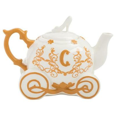 Disney Cinderella Carriage Sculpted Ceramic Teapot