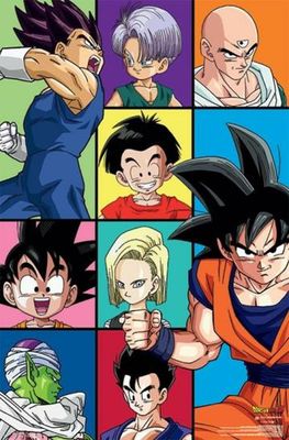 Dragon Ball Z (Character Grid) Poster