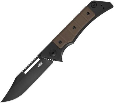 Zero Tolerance 0223 Manual Knife Brown G-10 [ 3.50" Plain Black ] Clip Point 0223