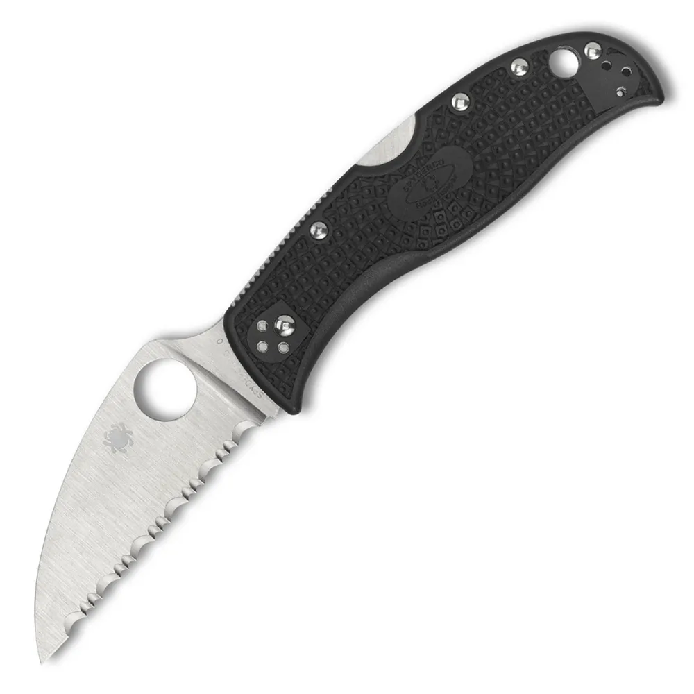 Spyderco 4 Paring Knife Black Sermollan K05PBK