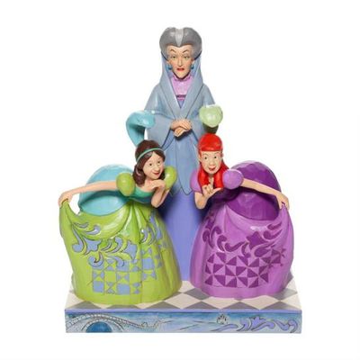 Disney Cinderella- Lady Tremaine, Step Sisters Statue  (8.25 inches)