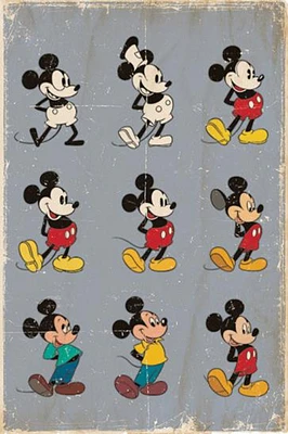 Disney Mickey Evolution Movie & TV Poster