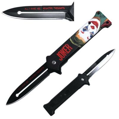 Joker Joaquin Phoenix Color Face Metal Handle Pocket Knife