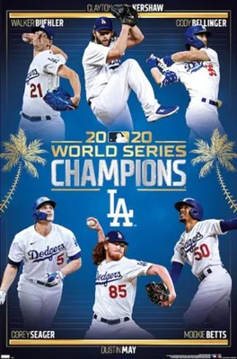 Los Angeles Dodgers "World Series Champions" Sports Poster