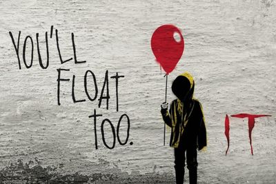 IT "You'll Float" Graffiti Horror Poster