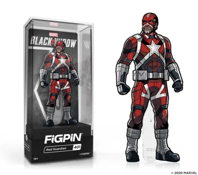 Black Widow Red Guardian FiGPiN #401 Enamel Pin