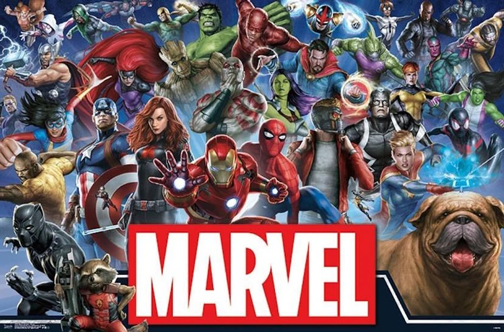 Marvel Universe Cartoon Poster