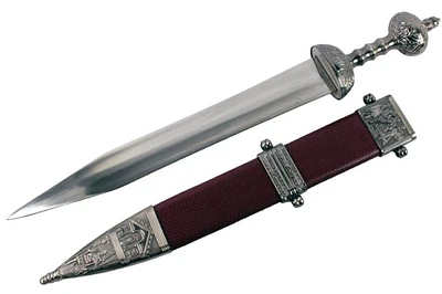 Roman Gladius Sword with Scabbard (Brown/Silver) 30"