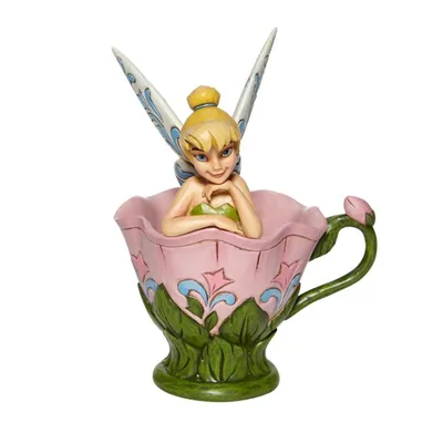 Disney Tinker Bell Tink Sitting in Flower Enesco Statue