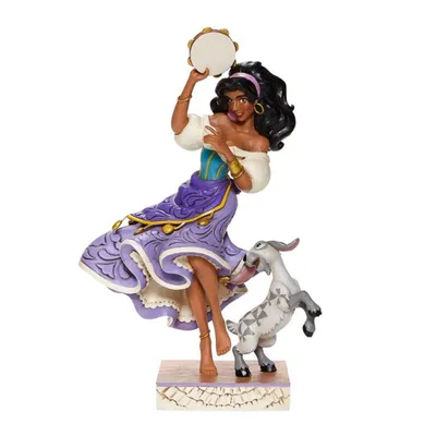 The Hunchback of Notre Dame Esmeralda and Djali Twirling Enesco Statue