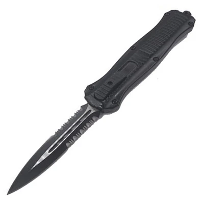 OTF (BLACK) Double Edge Serrated Blade