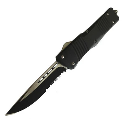 OTF Drop Point Serrated Line Handle