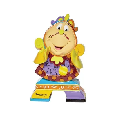 Disney Beauty and The Beast Cogsworth Britto Statue