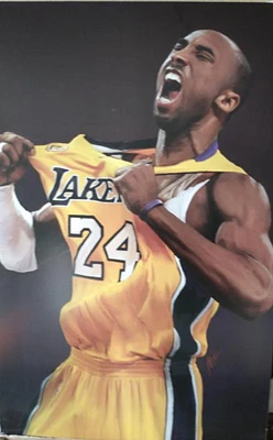 Kobe Bryant Ripped Shirt Poster