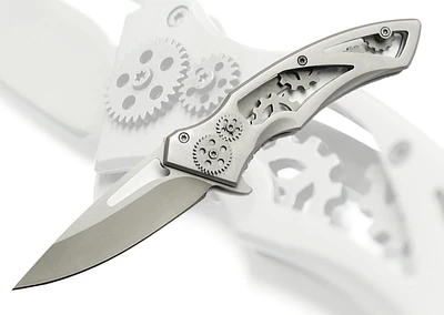 Steampunk Gears Pocket Knife