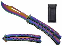 Butteryfly Training Knife (RAINBOW) Clip Point Blade