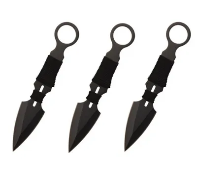 BK Spear Kunai 3pc Throwing Knife Set (6.5")