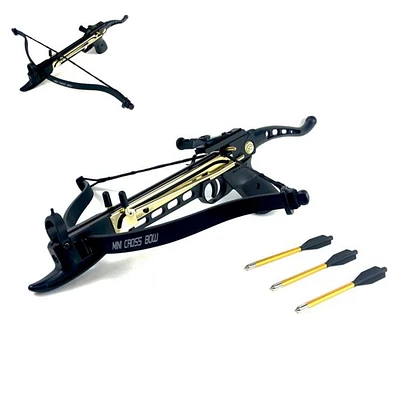 80lbs Self-Cocking Metal Crossbow with (3 Aluminum Arrows)