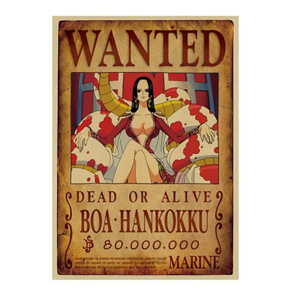 Print - One Piece Wanted Poster (BOA HANKOKKU) 80,000,000