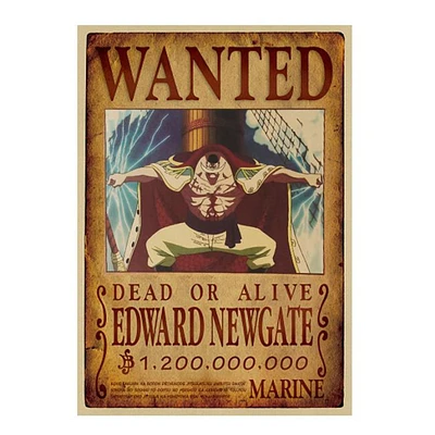 Print - One Piece Wanted Poster (EDWARD NEWGATE) aka White Beard 1,200,000,000