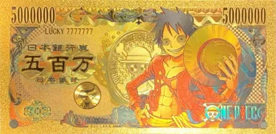 One Piece Anime (Monkey D. Luffy) Souvenir Coin Banknote