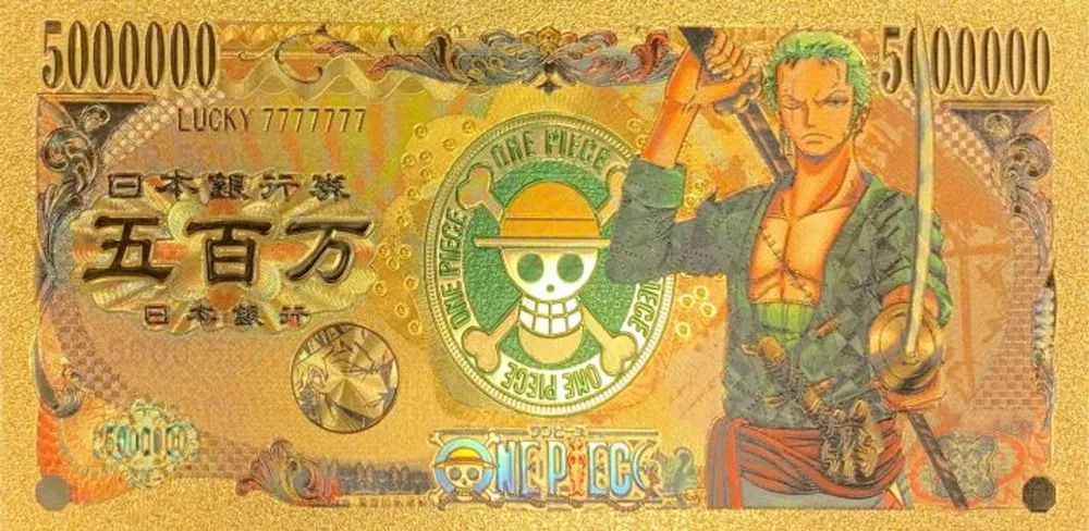 Pure Blades One Piece Anime (Trafalgar Law) Souvenir Coin Banknote